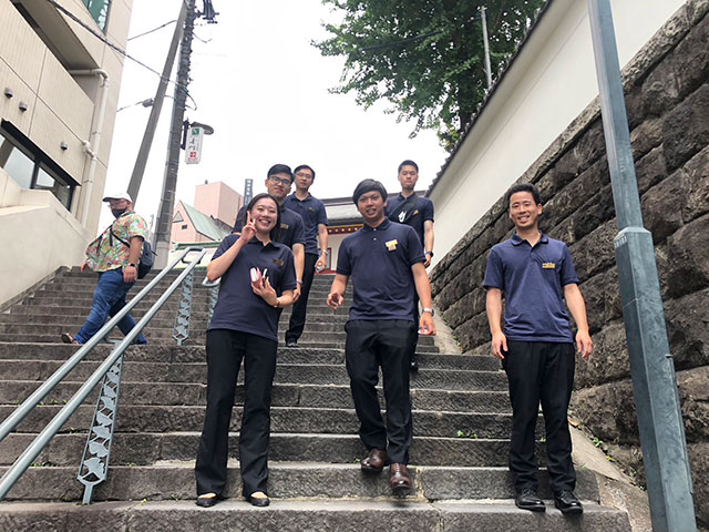 東京の下町、谷中にて