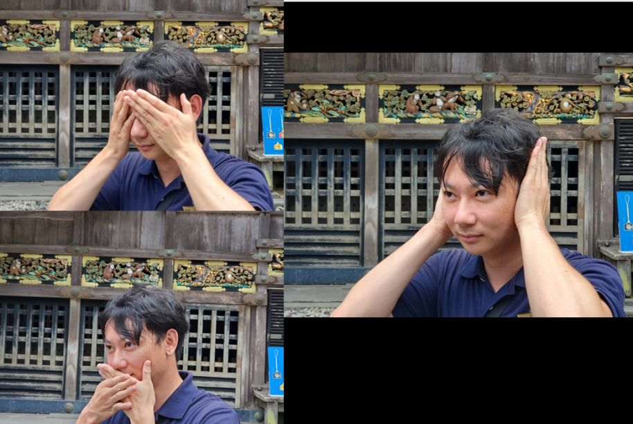 See no evil, hear no evil, speak no evil （三猿/見ざる聞かざる言わざる）