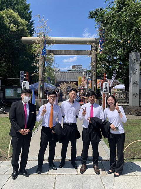 英語観光研修、浅草神社