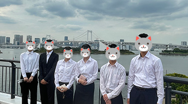 観光添乗 お台場にて