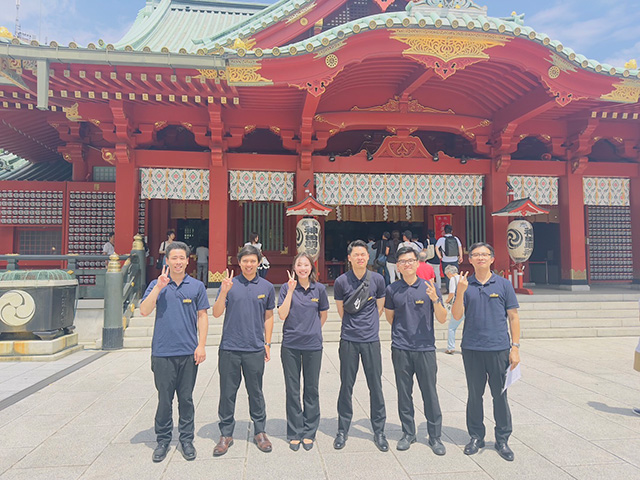 観光研修、神田明神にて