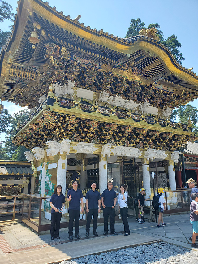 日光東照宮にて