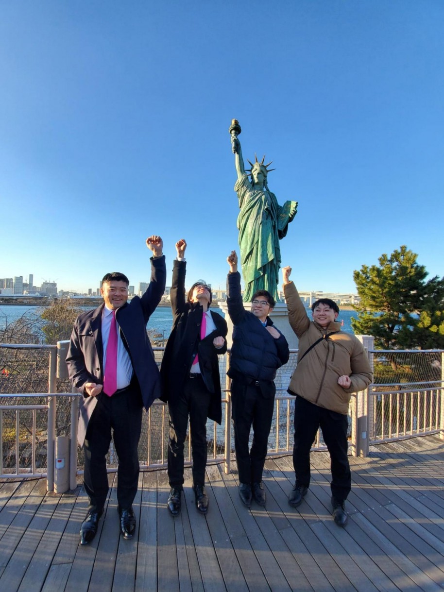 夜景研修 お台場、自由の女神像