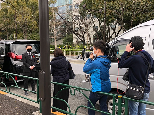 3月10日放送 TBS Nスタ取材風景