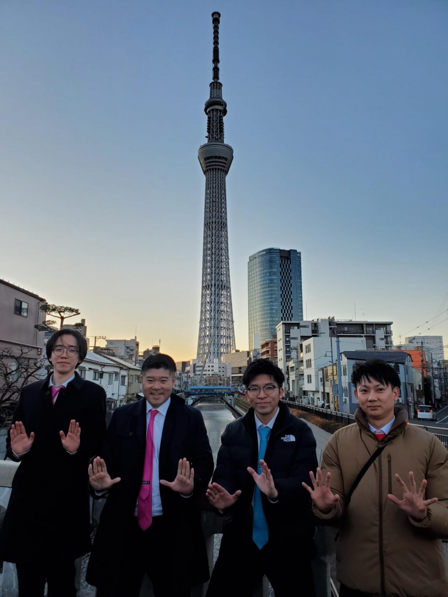 夜景研修 十間橋から東京スカイツリー