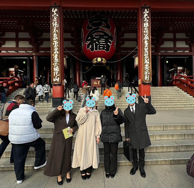 インターンシップ、観光添乗、浅草にて