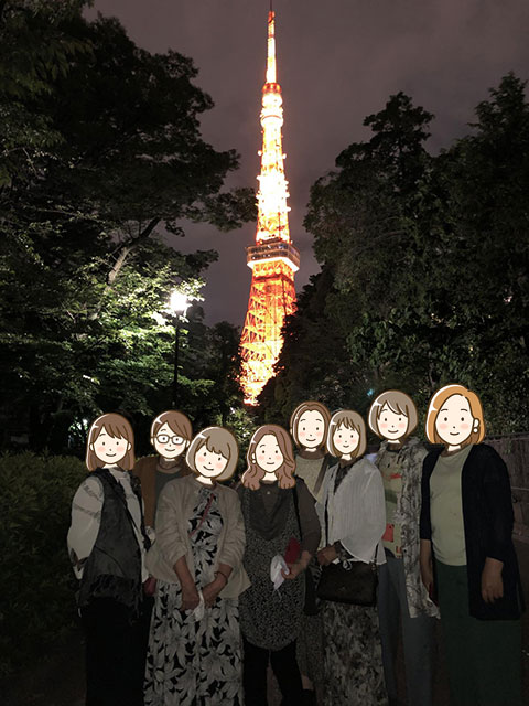 ハイヤーで行く東京タワーの夜景