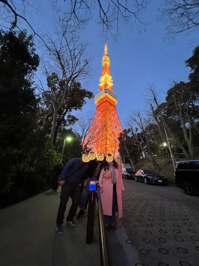 東京タワーにて