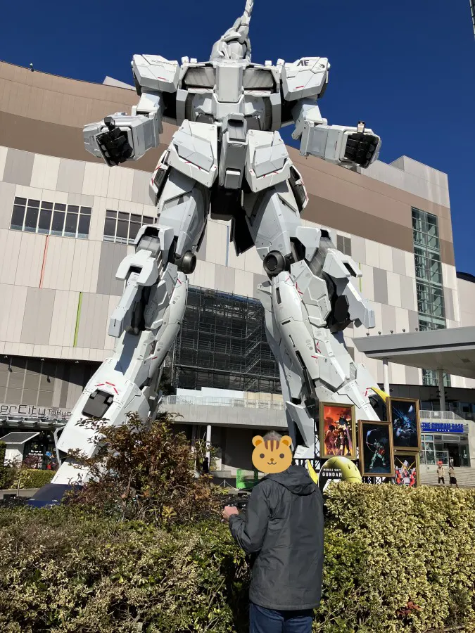 お台場にてガンダムをご紹介