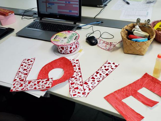 プロポーズ添乗の装飾