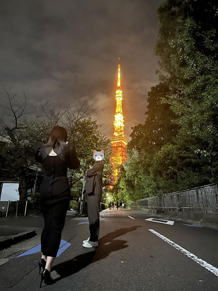 東京タワーにて