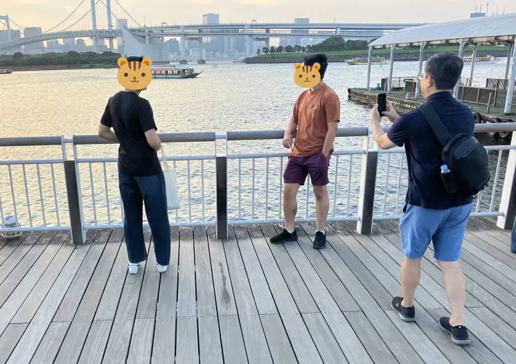 お台場スカイウォークにて